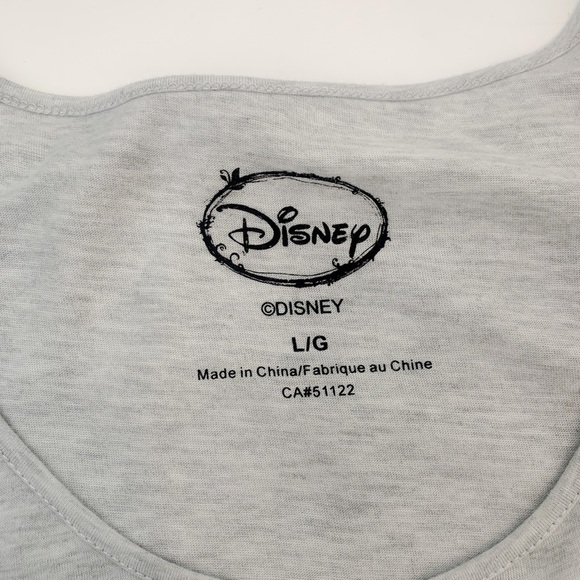 Disney Mickey Gray Boho Fringe Tank Top Size Large - Picture 7 of 9